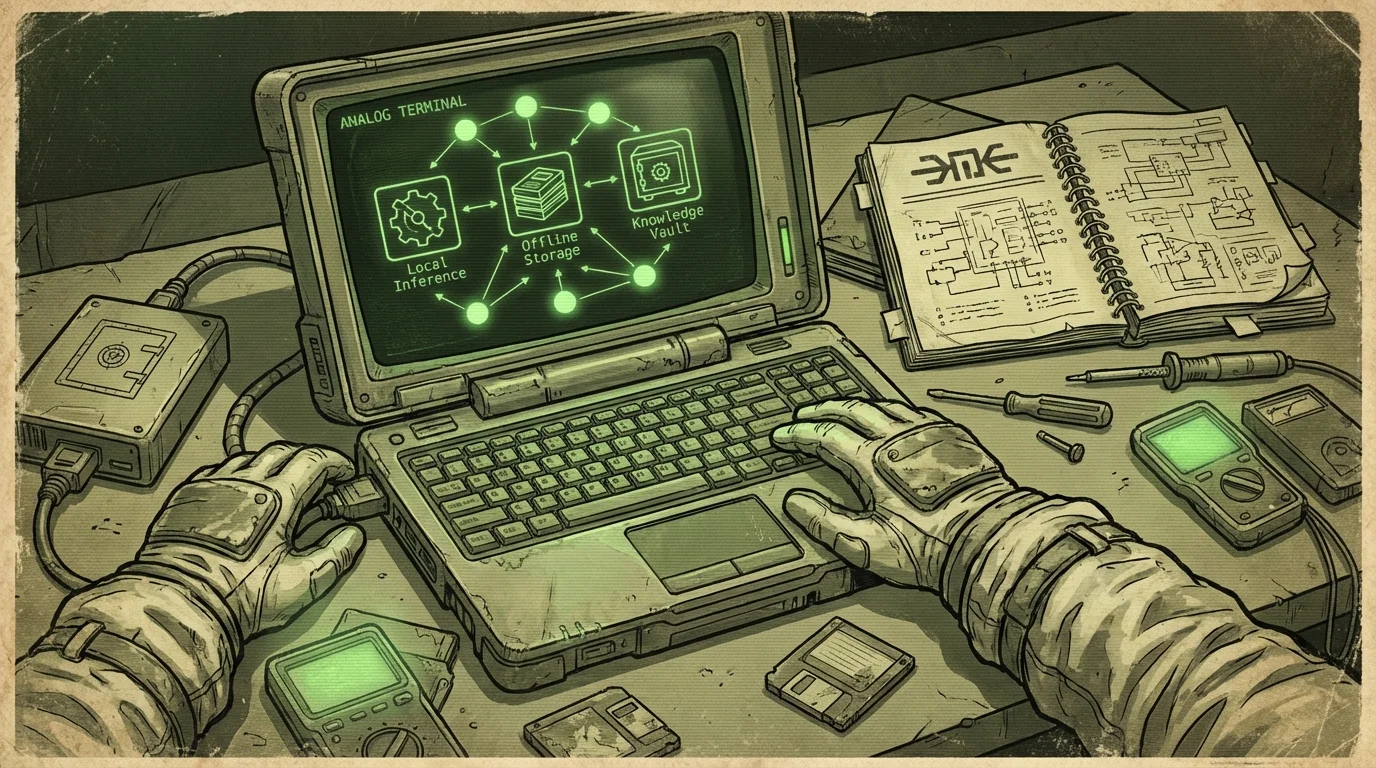 Private AI assistant on your laptop detail scene 1